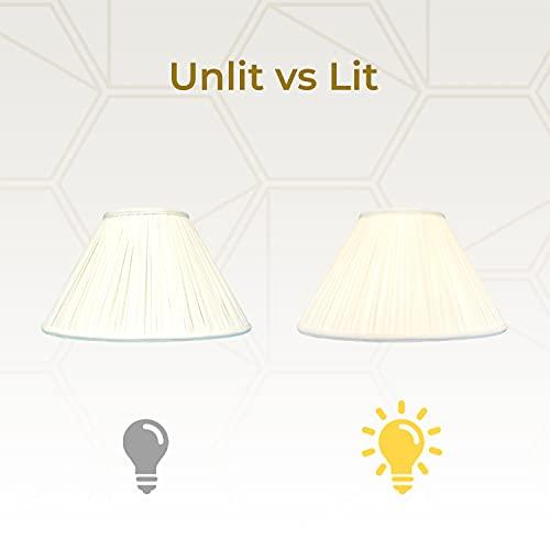 Royal Designs, Inc. Royal Designs Coolie Empire Gather Pleat Lamp Shade, Eggshell, 5 x 14 x 9.5