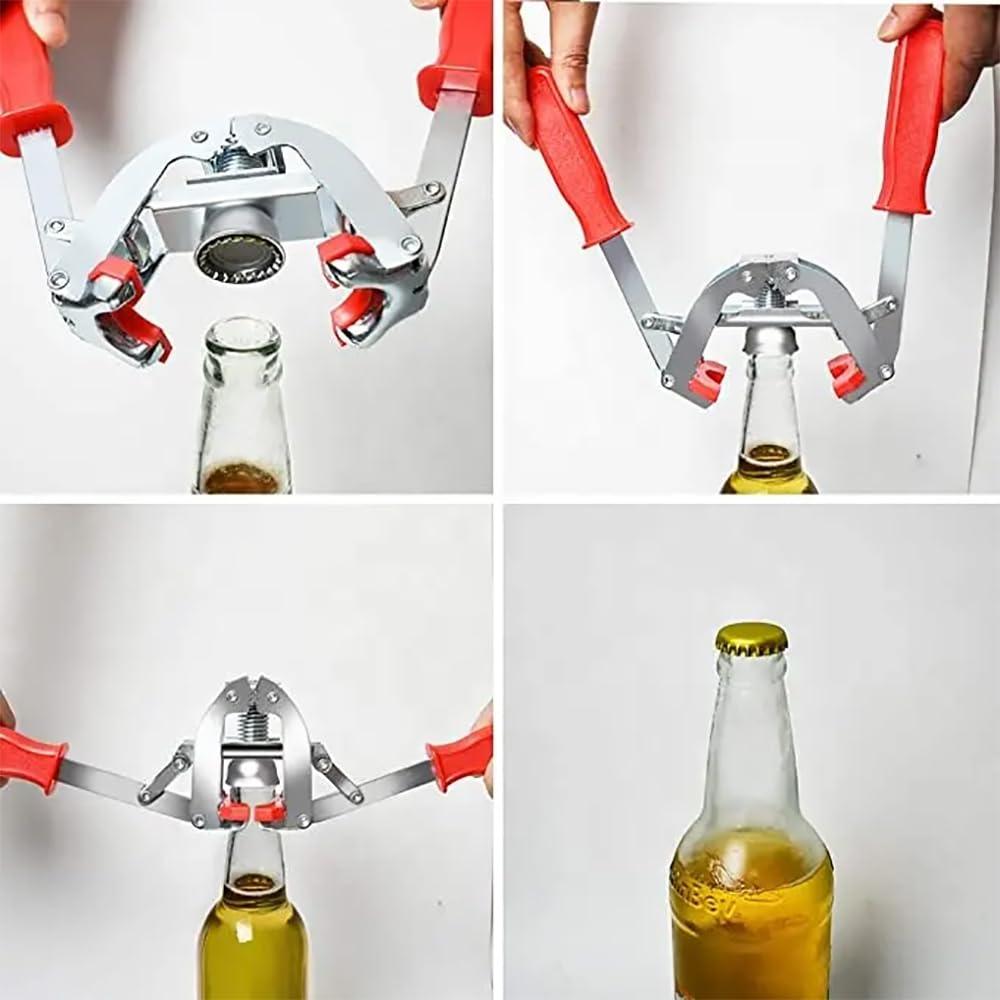 TsoLay Beer Cap Sealing Machine, Crown Capper, Hand Bottle Capper, Double Lever Hand Capper, Not Easy to Break and Damage Bottle Body, Easy Pressing, Perfect for Capping and Sealing Home Brewing Bottle