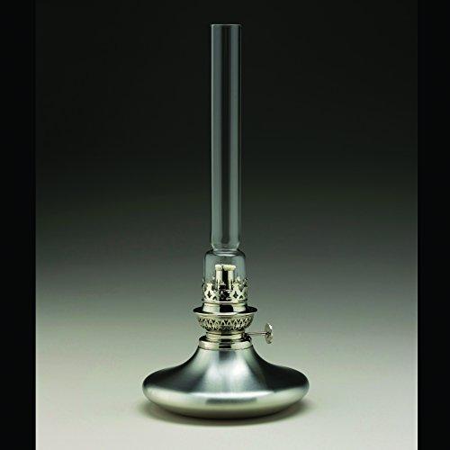 DANFORTH Danforth Pewter Mariner Oil Lamp - 14” High with Glass Chimney, Made in USA