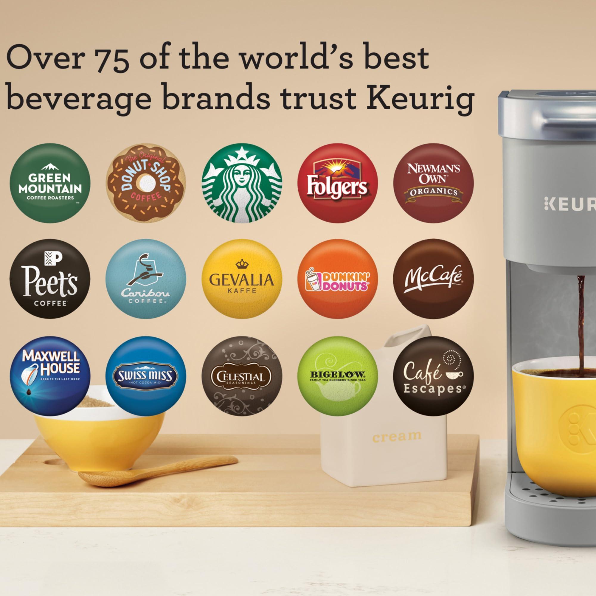Keurig Keurig K-Mini Single Serve K-Cup Pod Coffee Maker, 6 to 12oz Brew size, with Cord Storage, Perfect for Small Spaces, Studio Gray