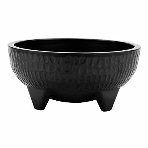 GET G.E.T. MOJ-801-BK-EC 4 oz. 4\" Black Break Resistant Round Molcajete Bowl (Pack of 12)