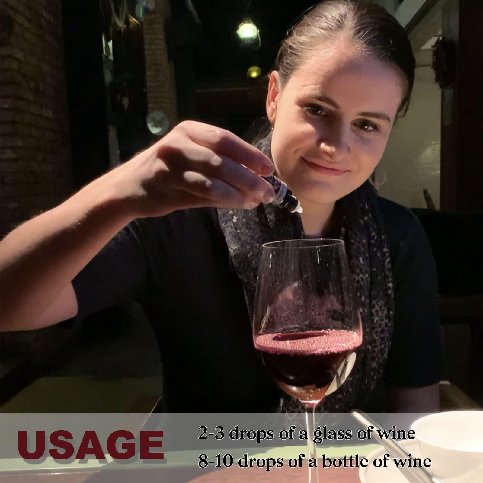 WEESIGEI WEESIGEI Wine Purifier to Reduce Sulfite with Histamine: Alleviates Headaches, Prevent Wine Sensitivities Wine Wand Alternative(Bottle of 4)