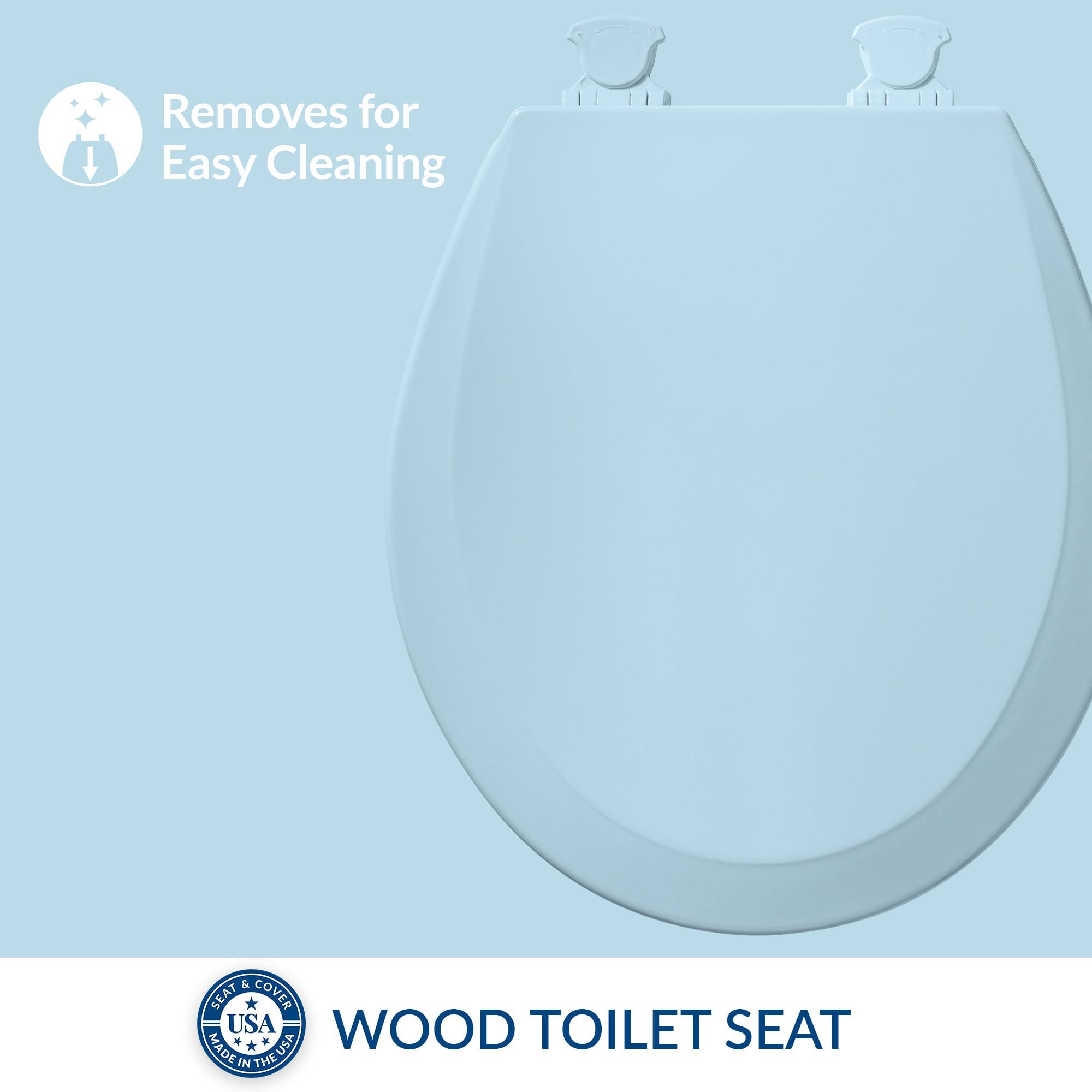 Bemis Bemis 500EC 464 500EC464 Toilet Seat, 1 Pack Round, Dresden Blue