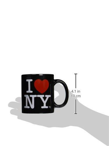 City-Souvenirs Black I Love NY ceramic Mug with I Heart NY Logo, NYC Souvenir Mugs Official
