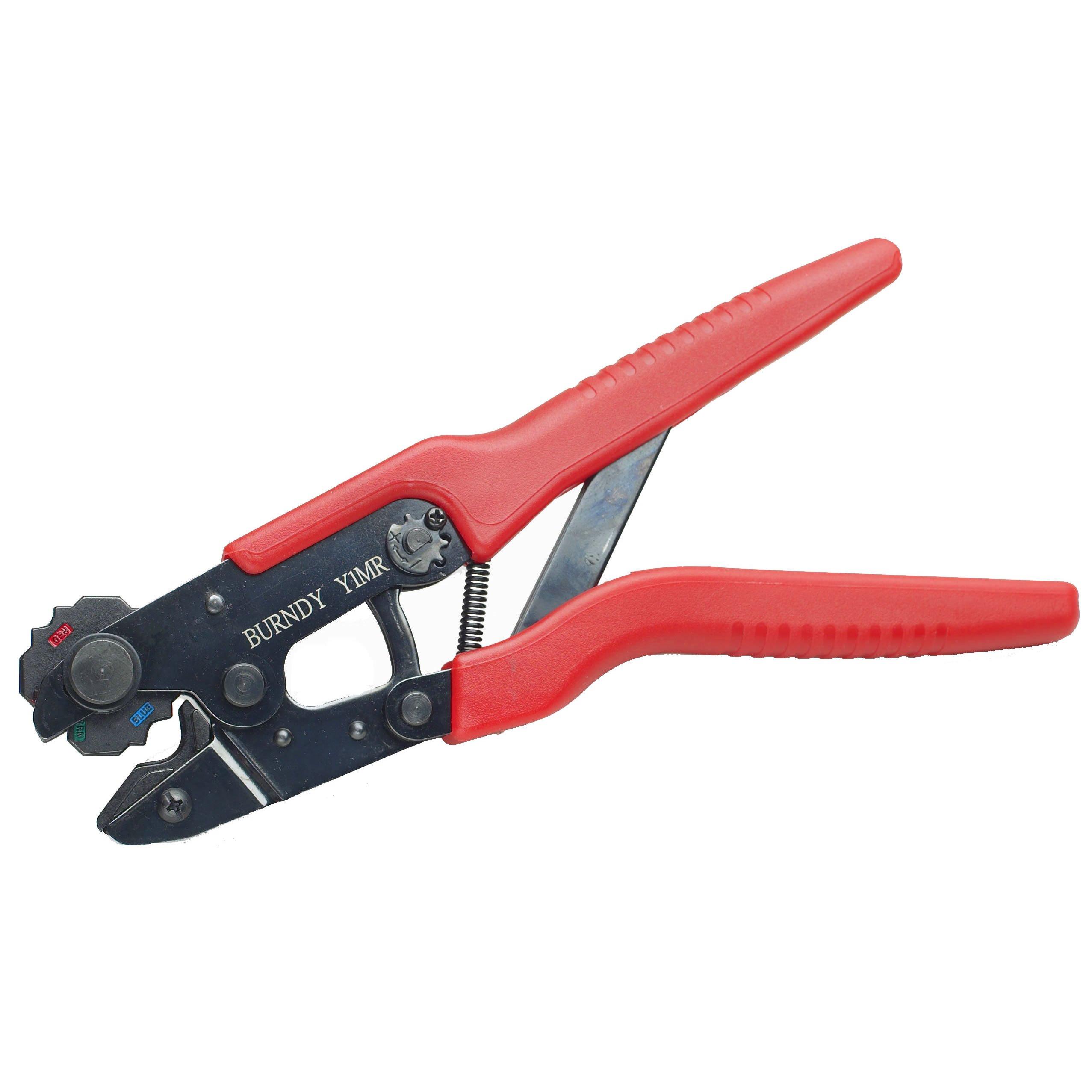Burndy Burndy Y1MRTC Hytool Ratchet Crimper, Copper Hydent Terminals, Splices, and Thin-Wall C-Taps, 0.73" Width, 9-7/8" Length