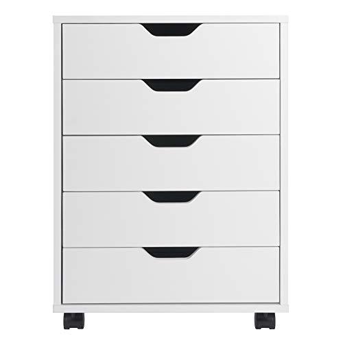 Winsome Winsome 10519 Halifax 5-Drawer Composite Wood Cabinet, White