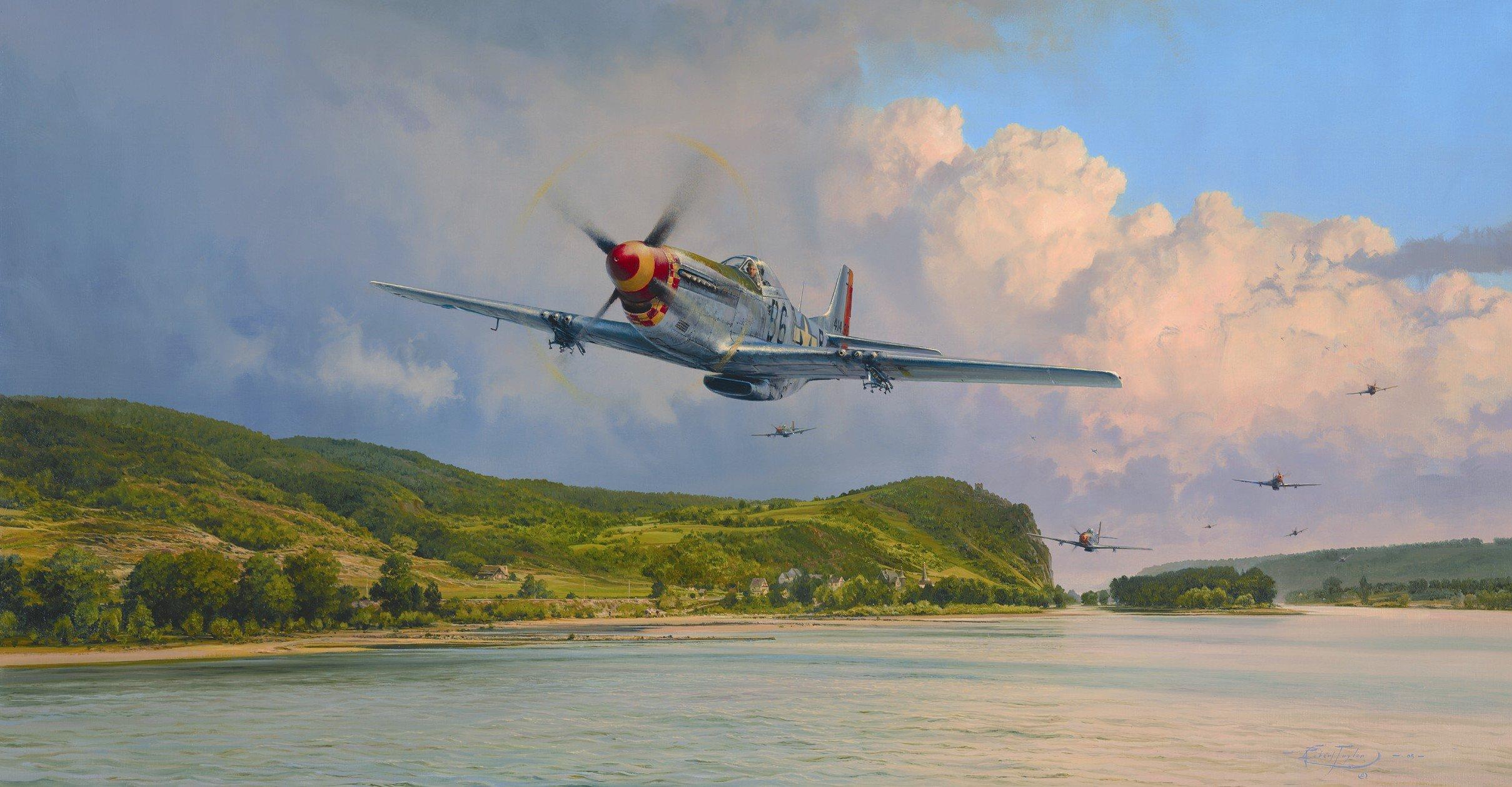 Military Gallery Military Gallery Air Superiority Aviation Art Print by Robert Taylor (4 Signature Aces Edition)