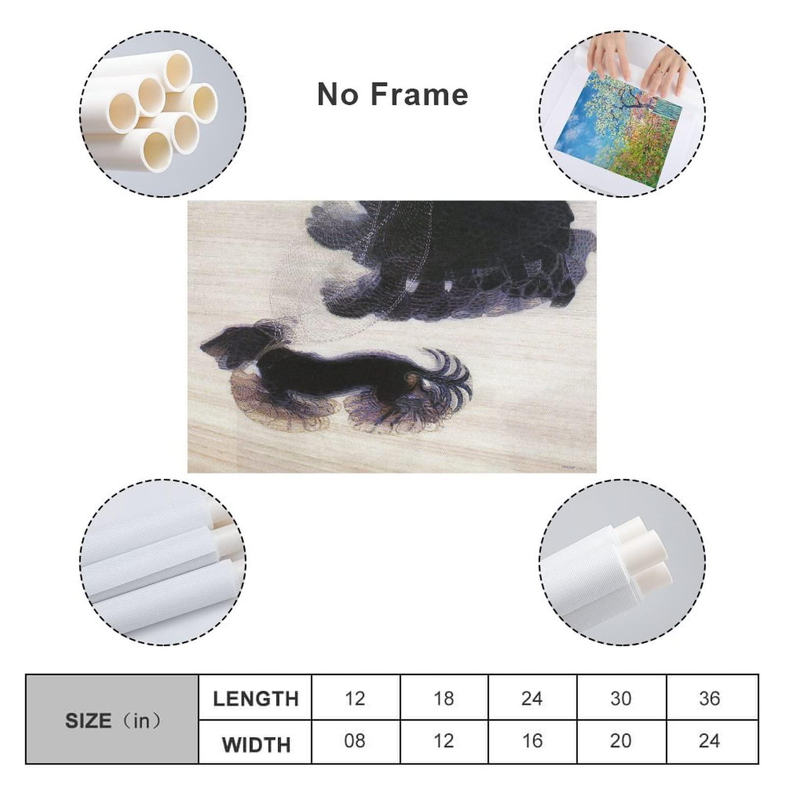 HUANGZIHUA886 Giacomo Balla - Dynamism of A Dog on A Leash Poster Decorative Painting Canvas Wall Art Living Room Posters Bedroom Painting 16x24inch(40x60cm)