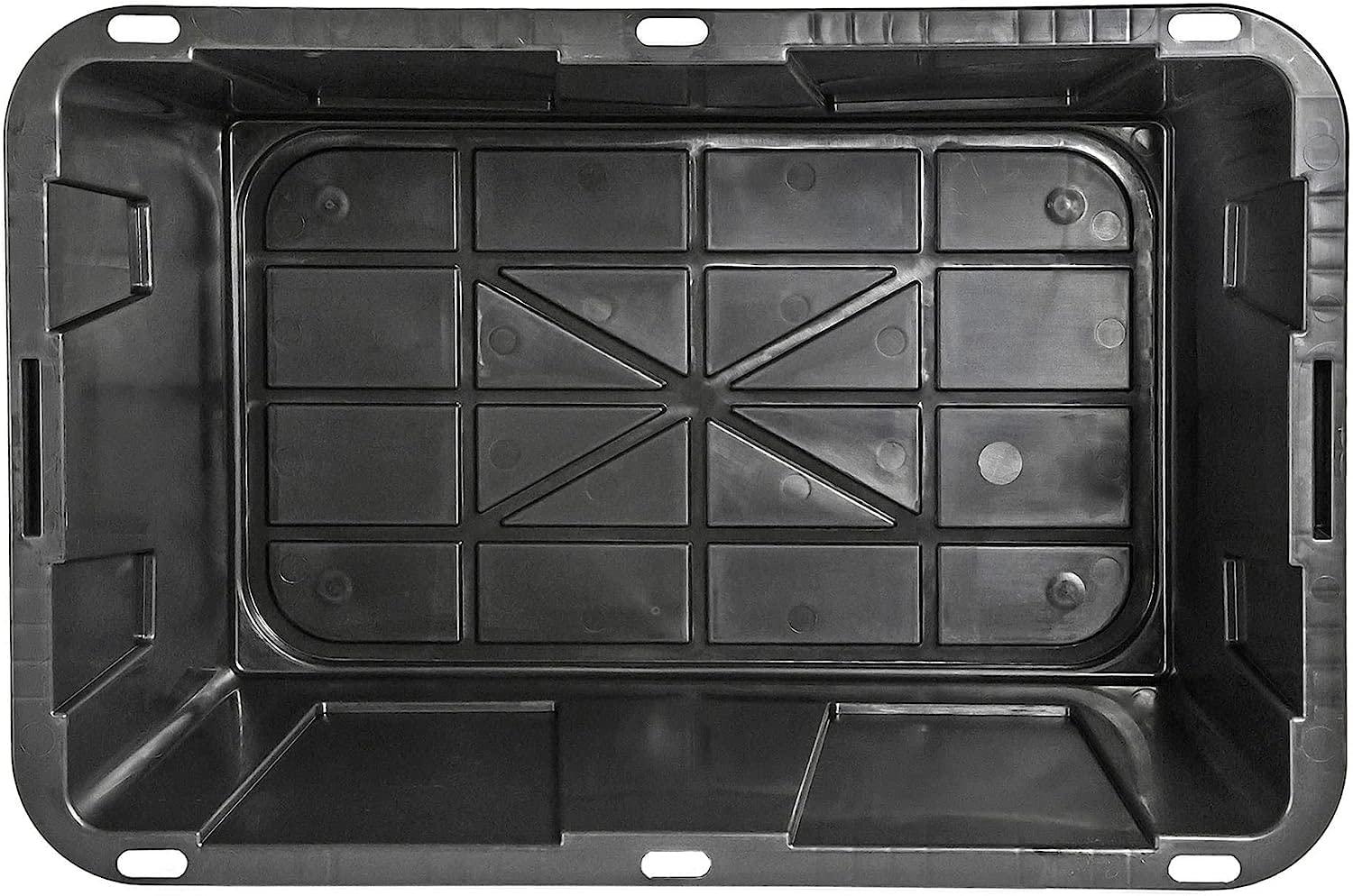 Commander Tough Box 27-Gallon Storage Tote w/Lid- 31inLx21inWx14.55inH Model# 27GBLKYW