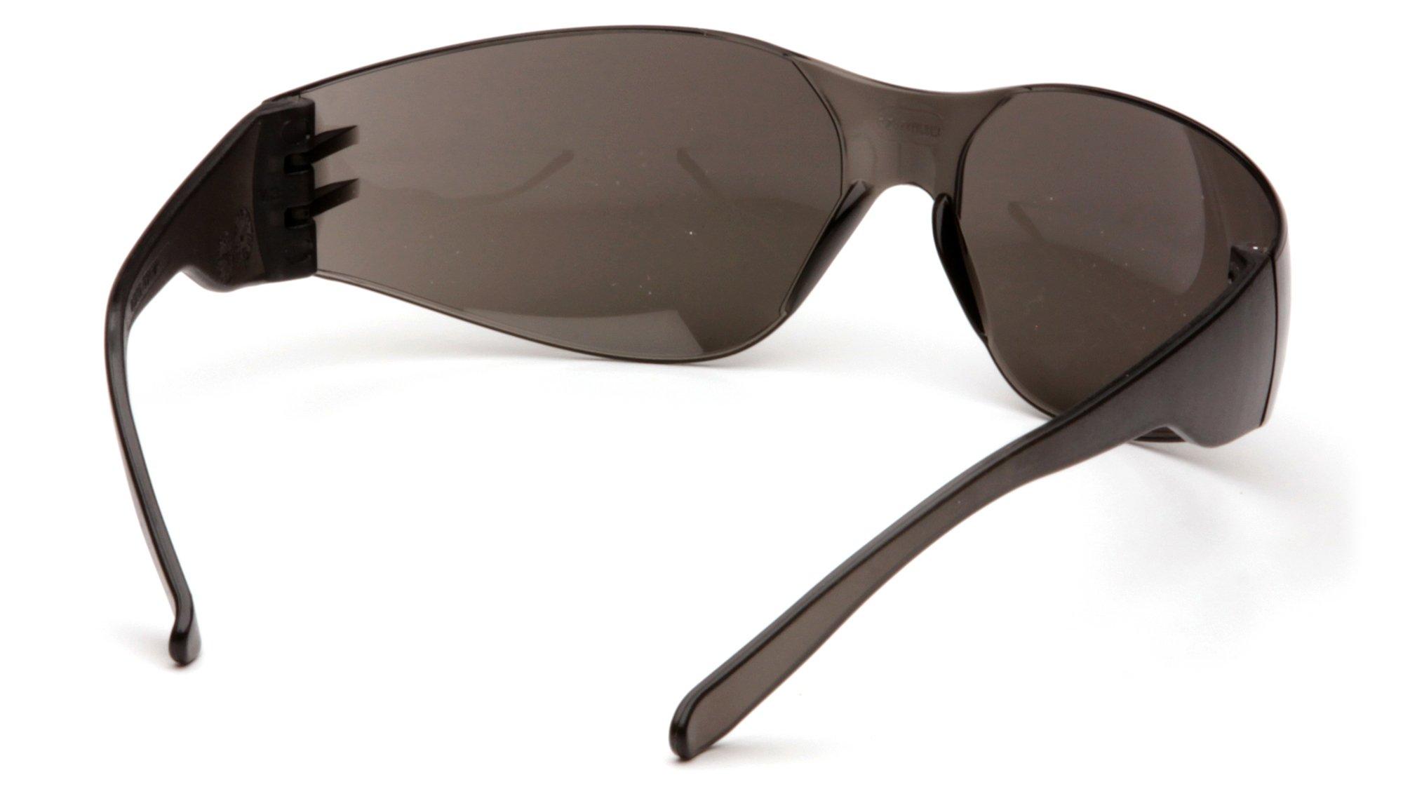 Pyramex Safety Pyramex Mini Intruder Safety Eyewear Clear Frame Gray Lens ANSI Z87+