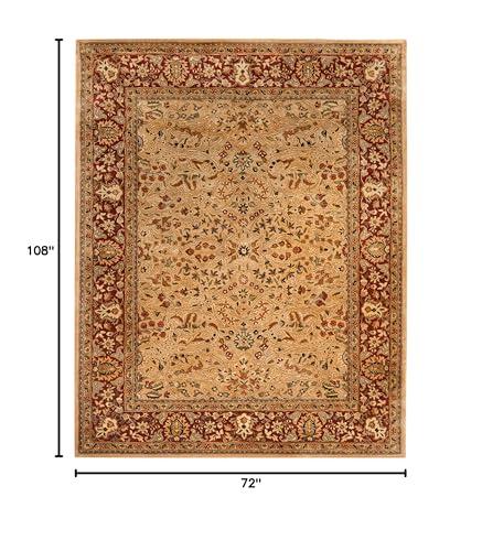 Safavieh SAFAVIEH Persian Legend Collection Area Rug - 6' x 9', Ivory & Rust, Handmade Traditional Wool, Ideal for High Traffic Areas in Living Room, Bedroom (PL511B)