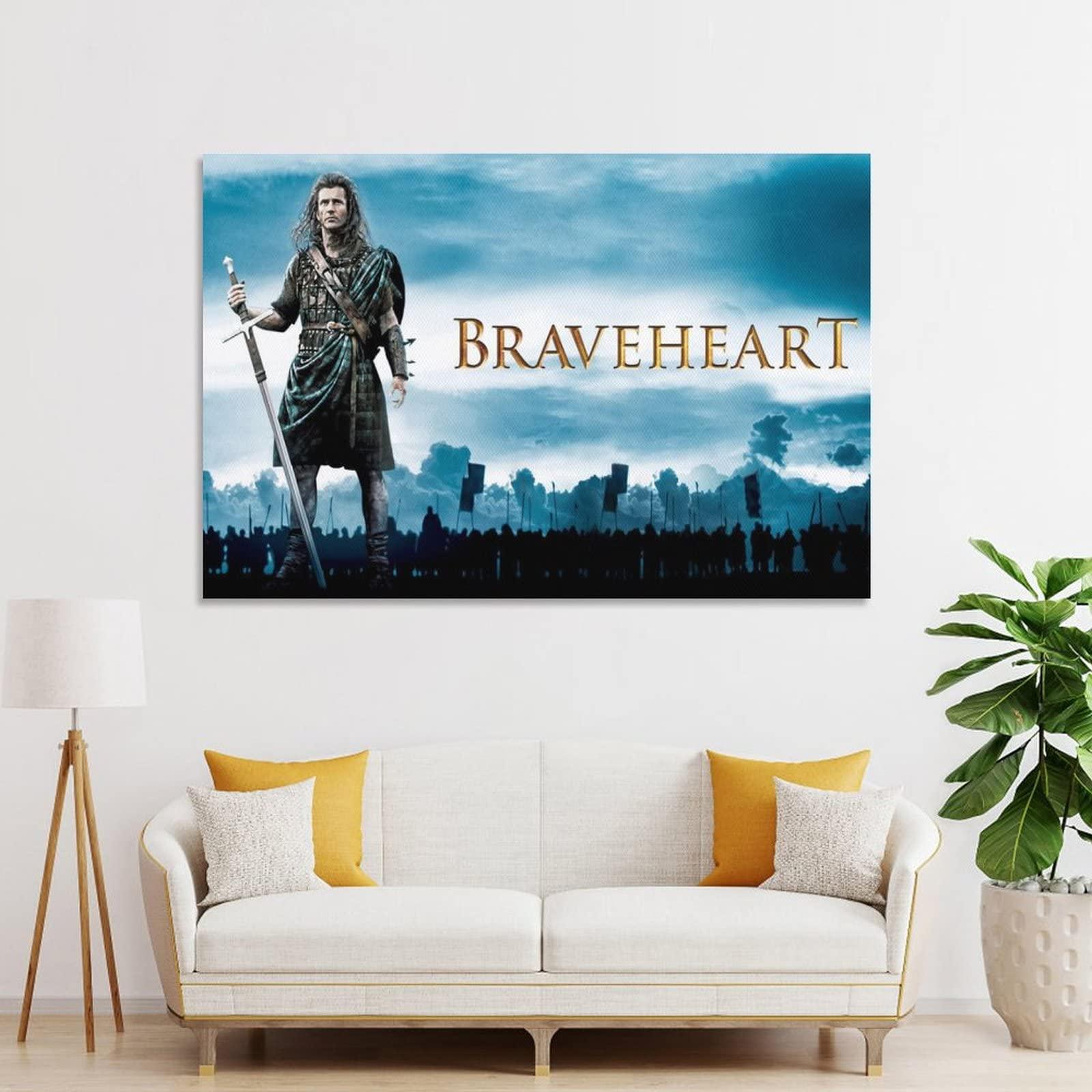 HAUHAU Braveheart Movie Poster (23) Room Aesthetic Poster Print Art Wall Painting Canvas Posters Gifts Modern Bedroom Decor 20x30inch(50x75cm)