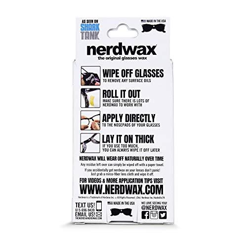Nerdwax Nerdwax Glasses Wax - 4ct Value Pack | Stop Sliding Glasses | Anti-Slip Eyewear Retainer | As Seen on Shark Tank