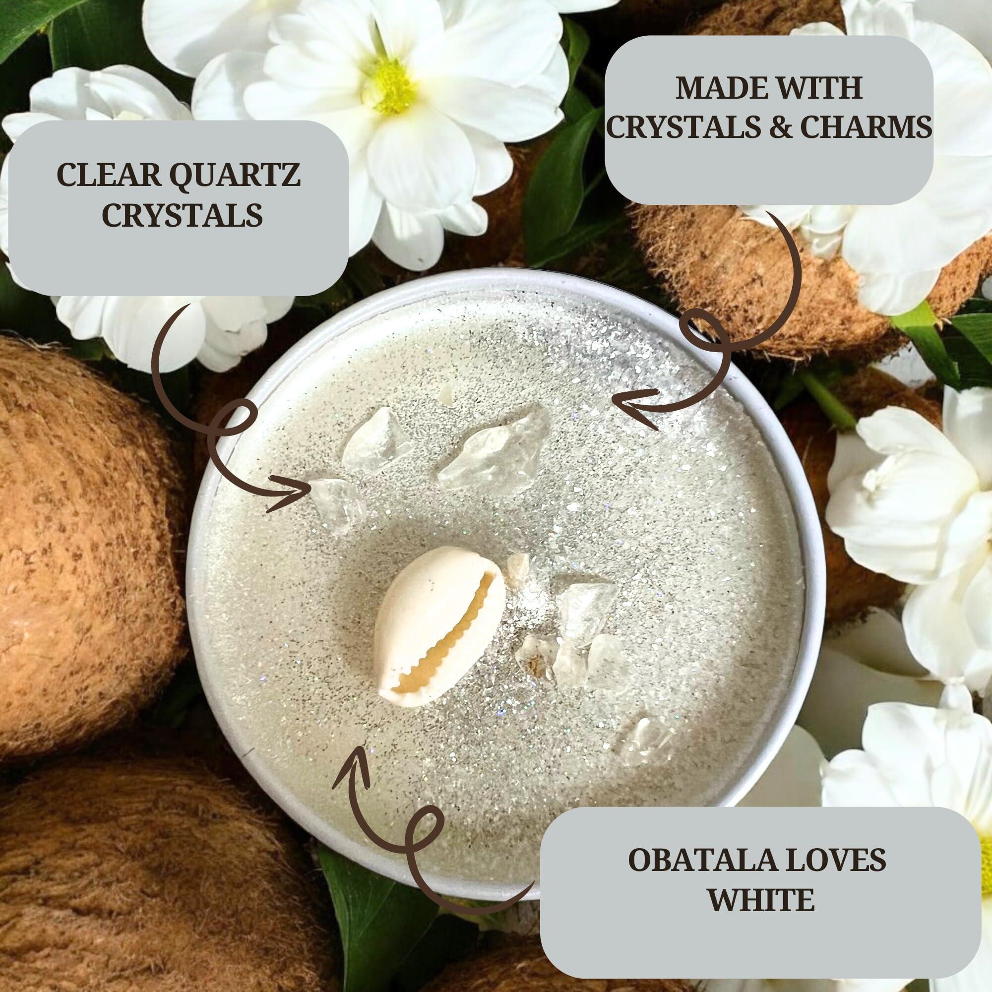 The Goddess of Flame Obatala Spiritual Offering Candle (Small 4oz)