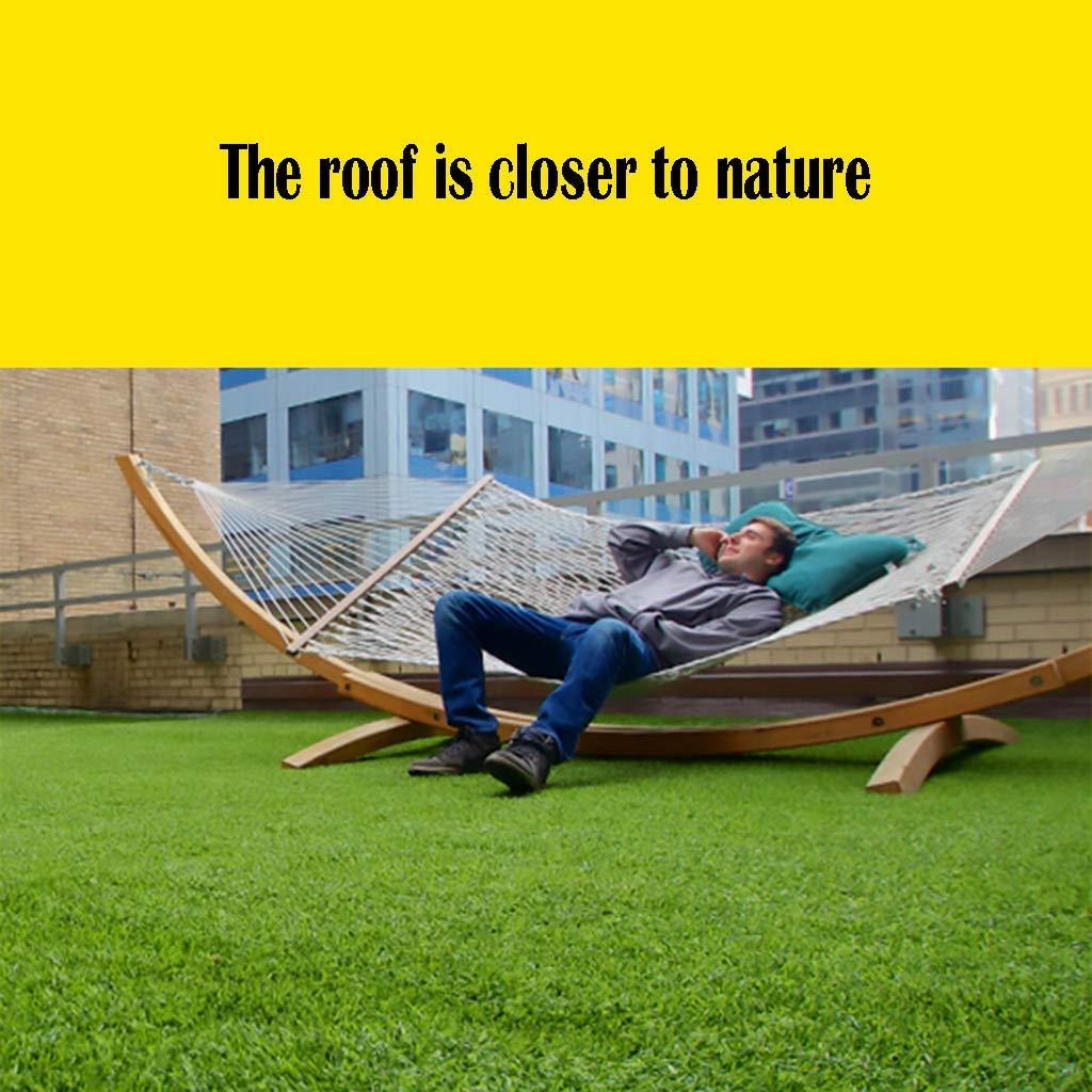 Artificial grass Artificial grass, Outdoor Turf Green Thicken 2cm Lawn Simulation Plastic Plant Balcony Roof Insulation Fake Carpet (Size : 2x4m)