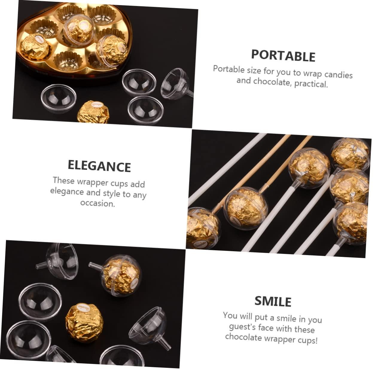 SHOWERORO SHOWERORO Luxurious Chocolate Bouquet Case 100Pcs Candy Holder for Wrapping Decorating Chocolates Sweets