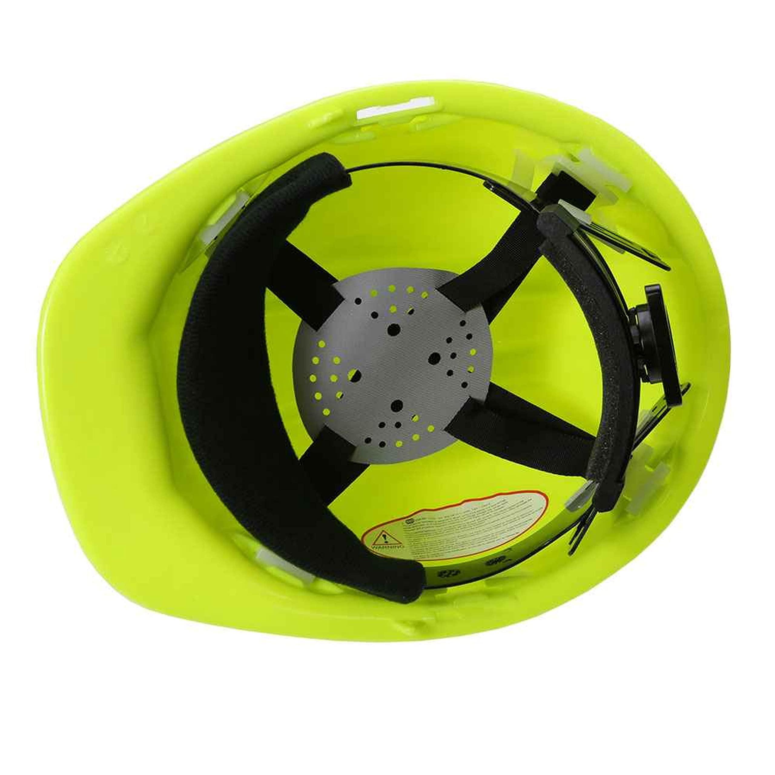 US Cargo Control US Cargo Control Lime Green Hi Vis Hard Hat - Adjustable Ratchet