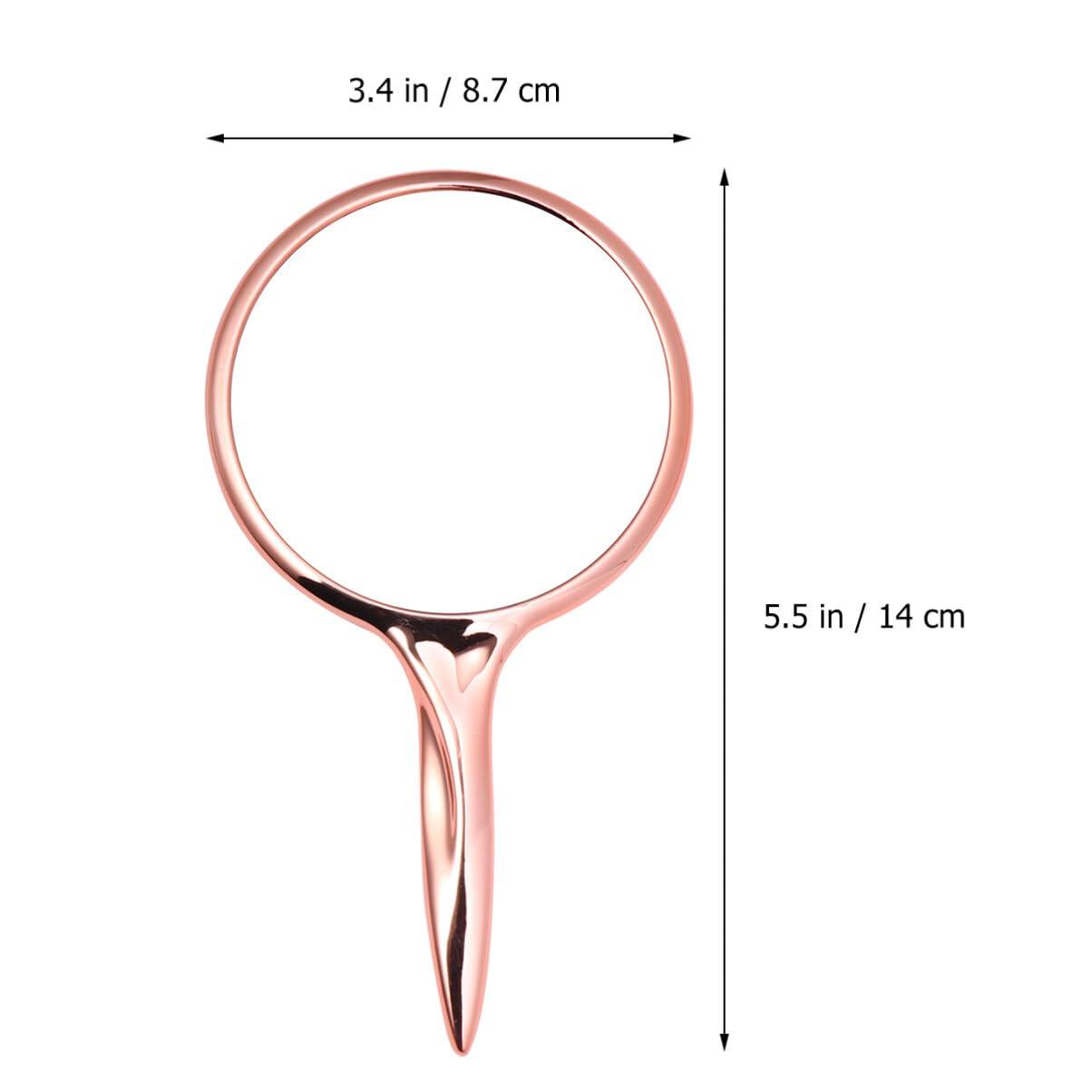 SOLUSTRE SOLUSTRE Handheld Vanity Mirror Compact Hand Mirrors with Handle Beauty Mirrors Hairdressing Hand Mirror Pocket Mirror Small Handheld Mirror Makeup Mirror Small Mirror Travel Portable