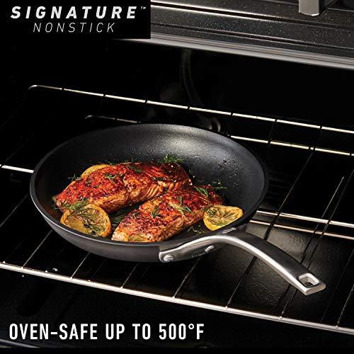 Calphalon Calphalon Nonstick Frying Pan with Lid and Stay-Cool Handles, Dishwasher and Metal Utensil Safe, PFOA-Free, 12-Inch, Black