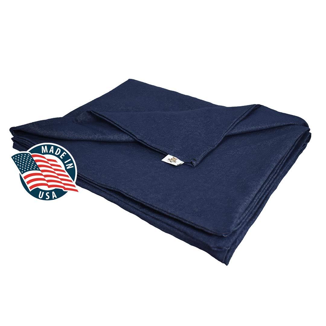 SENSORY GOODS SENSORY GOODS Adult Large Weighted Blanket MADE in AMERICA- 17lb Heavy Pressure - Denim (72\'\' x 42\'\') Our Weighted Blankets provide Comfort and Relaxation.