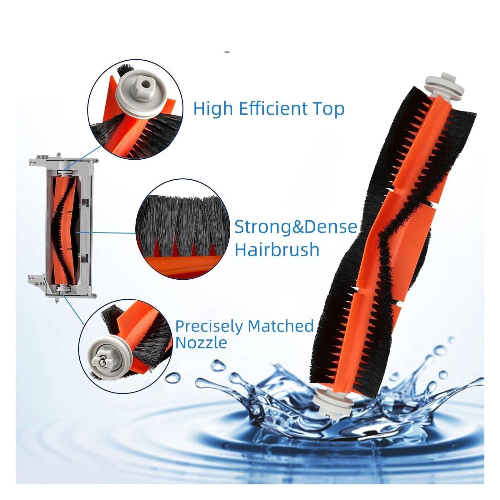 ORCOW ORCOW Compatible with Xiaomi Mi Robot Vacuum Cleaner 1st Gen / 2 / 1S, SDJQR01RR SDJQR02RR SDJQR03RR Roborock E4 E5 S4 Max Main Side Brush Filter (Color : Set C)