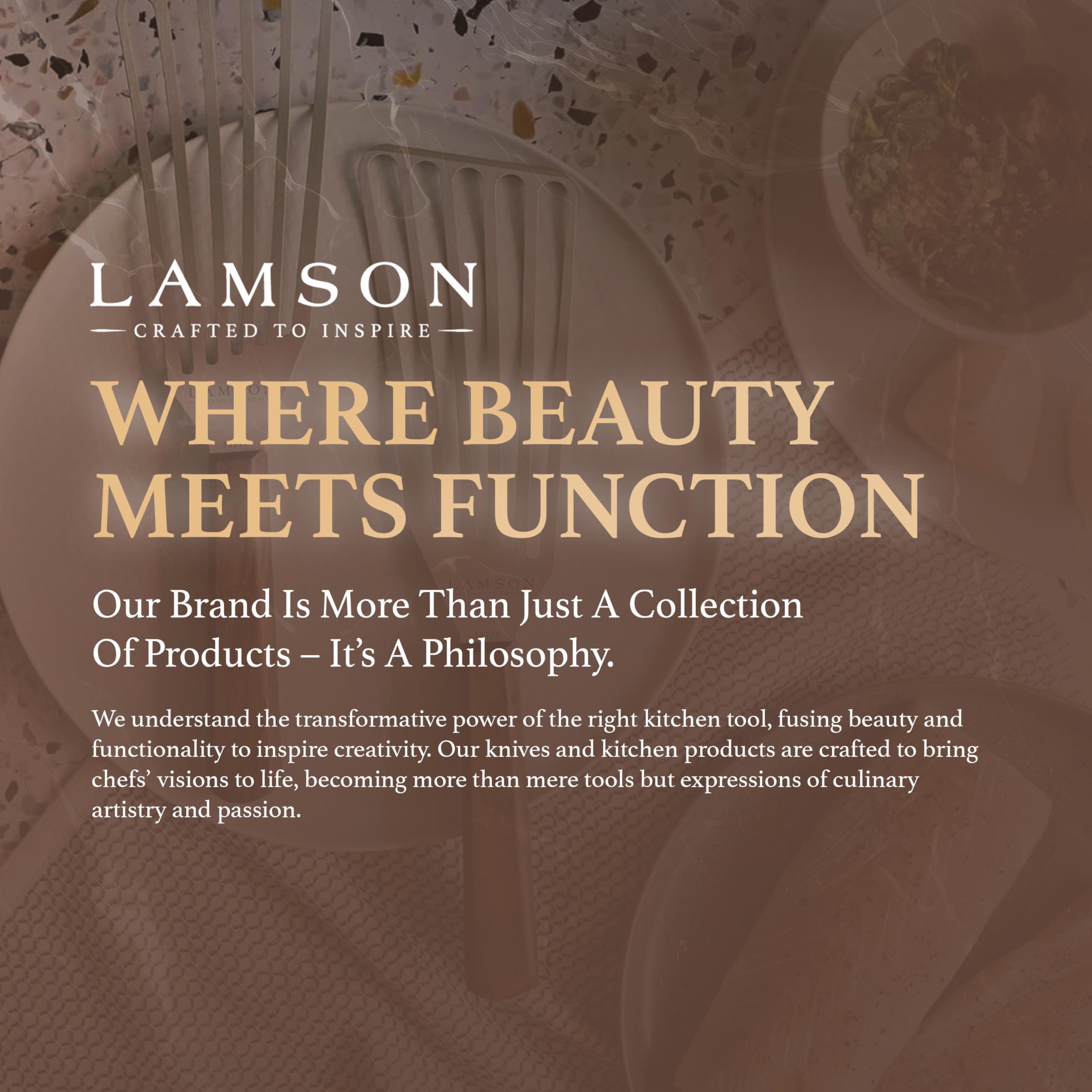 Lamson Lamson 3\' x 6\" Chef\'s Slotted Turner with Walnut Handle - Right-Hand