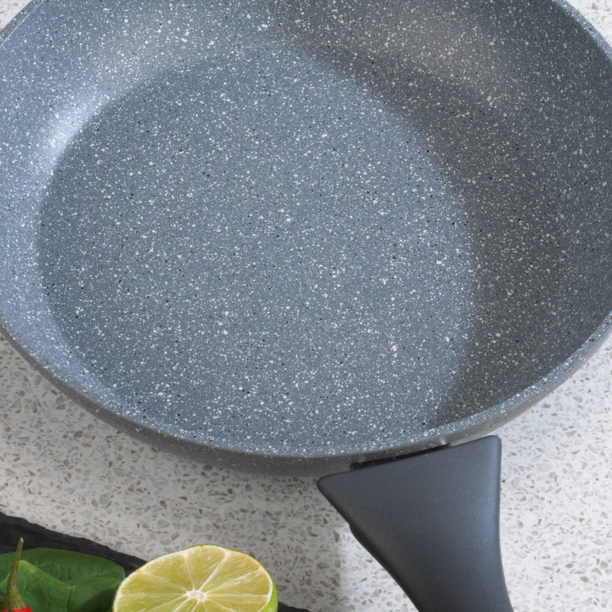 Salter Salter BW02762 Marble Collection Forged Aluminium Non Stick Frying Pan, 20 cm, Grey