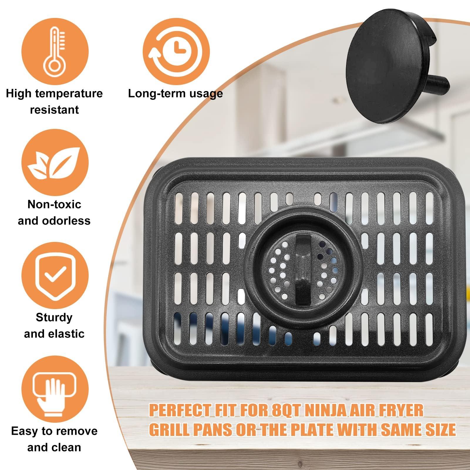 GWBSXM Air Fryer Replacement Parts for Ninja Foodi Airy Fryer, 8 PCS Food Grade Air Fryer Rubber Bumpers Feet Tabs Tips Accessories for Ninja Foodi DZ201 DZ071 DZ090 DZ100 DZ401 DZ550 DualZone Air Fryer