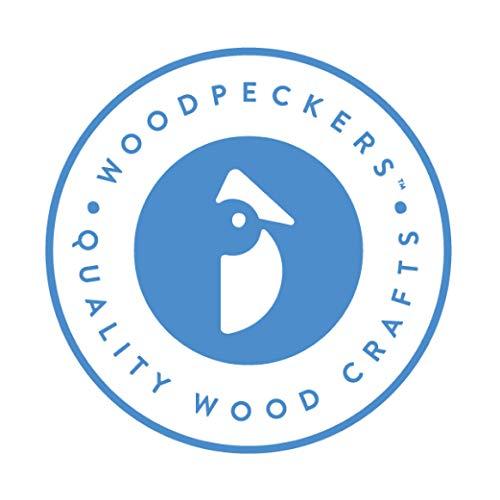 Woodpeckers Wood Finials, 3/4 Inch Tall with 1/4 Inch Hole, Unfinished Wood Finials for 1/4 Inch Dowel Rods, Wood Dowel Caps for Crafts and DIY, Pack of 100 by Woodpeckers