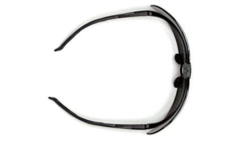 Pyramex Safety Pyramex Onix Safety Eyewear, Clear Lens With Black/Blue Frame