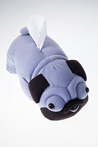 WitnyStore WitnyStore Little Pug Gray Toilet Paper Holder Tissue Mache Craft Home