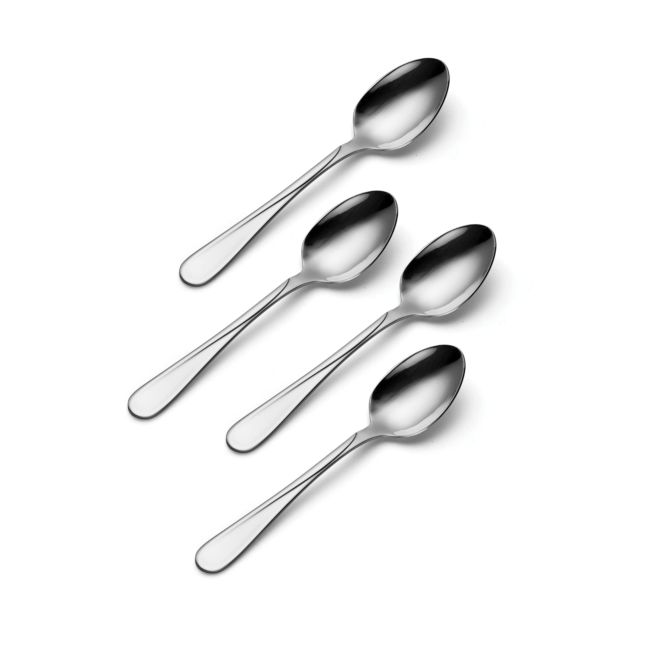 Oneida Oneida Flight Everyday Flatware Teaspoons 18/0 Stainless Steel, Set of 4, Silver