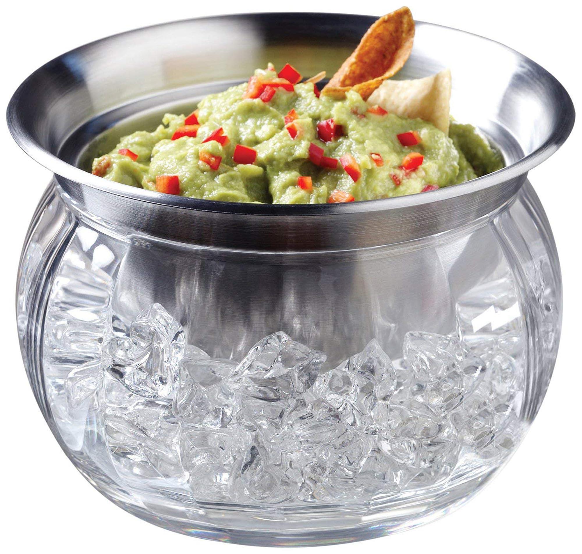 Prodyne Prodyne Iced Dip-On-Ice Stainless-Steel Serving Bowl 22oz