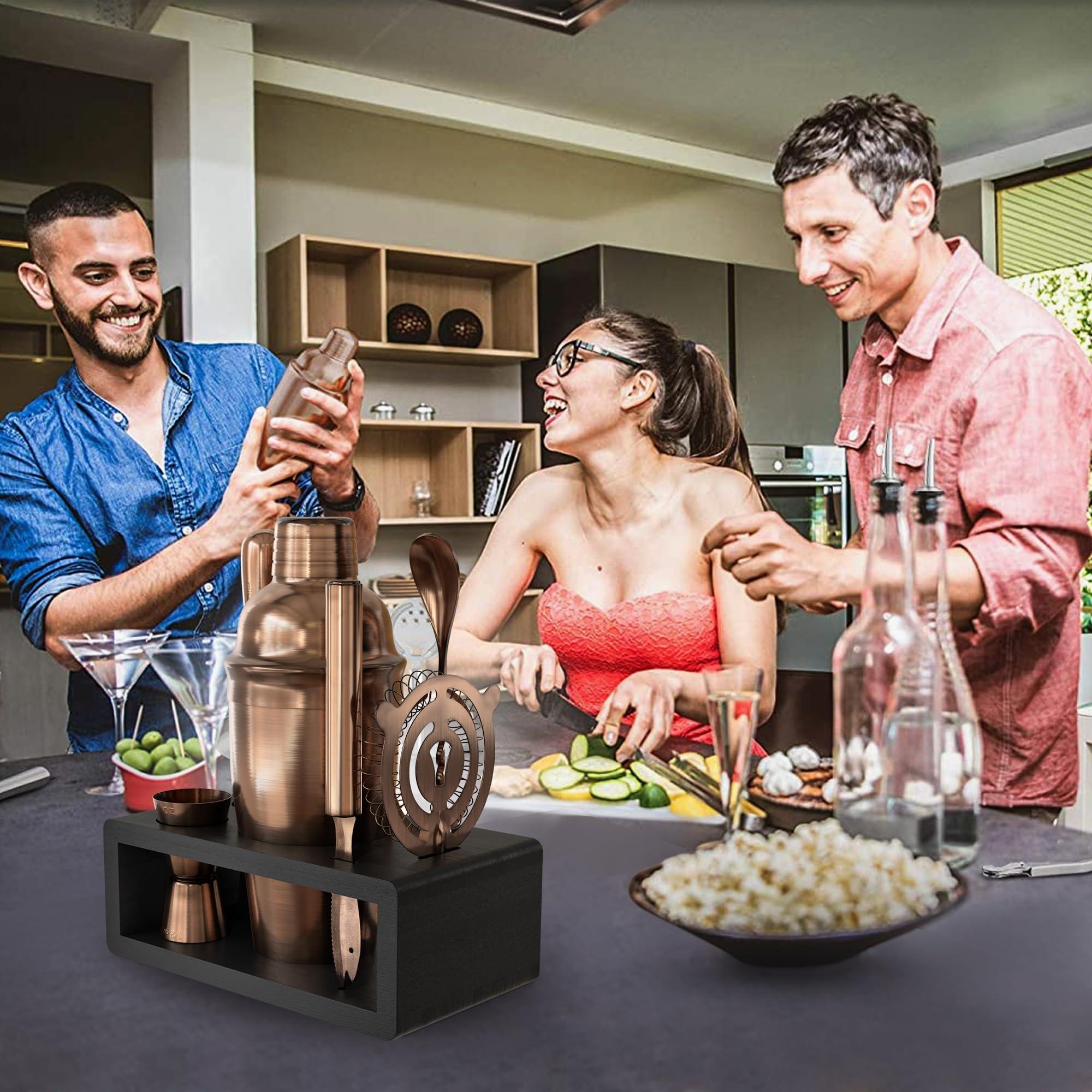 Highball & Chaser Highball & Chaser Cocktail Shaker Set: Bartender Kit for Home Bar Mixology Cocktail Bar Set Plus E-Book with 30 Recipes