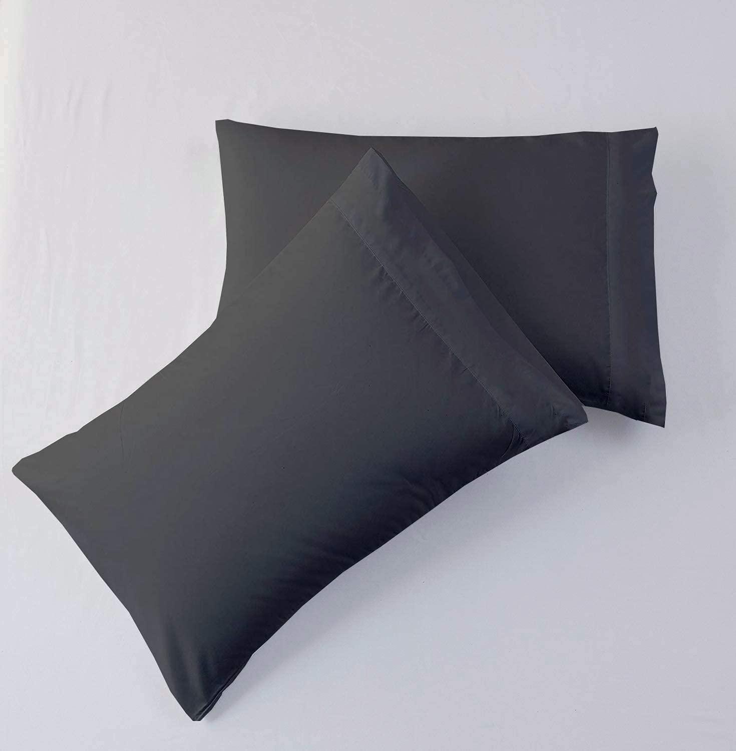 HOME STUFFS Sheet Set Cal King- 72x84 Bed Sheet Set Dark Grey Solid 18 inch Deep Pocket 4 Piece Bed Sheet Set- Fitted Sheet, Flat Sheet & Pillow Luxurious Bedding Set