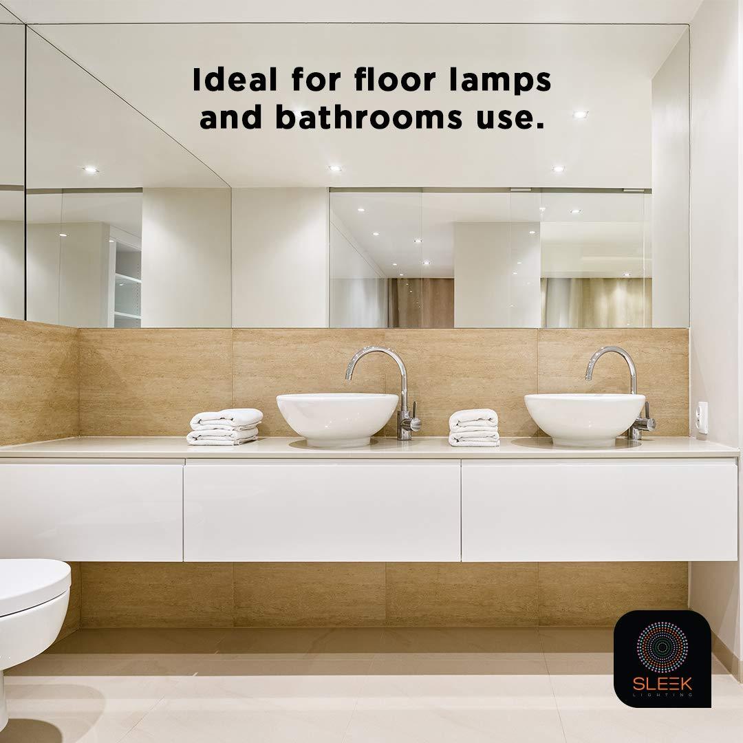 SLEEKLIGHTING SLEEKLIGHTING - 13Watt GU24 Base 2 Prong Light Bulbs- UL approved-120v 60Hz Light Bulb- Mini Twist Lock Spiral -Self Ballasted CFL Two Pin Fluorescent Bulbs- 5000K Daylight 4pack