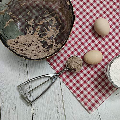 Saebye Cookie Scoop Set, Small/1 Tbsp, Medium/1.5 Tbsp, Large/2 Tbsp, Cookie Scoops for Baking Set of 3, Cookie Dough Scoop