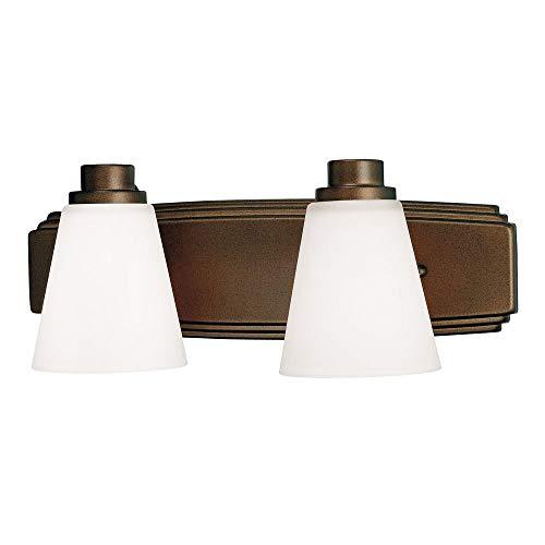 Dolan Designs Dolan Designs 3402-62 2Lt Bath Heirloom Southport 2 Light Bathroom Fixture, Bronze/Dark