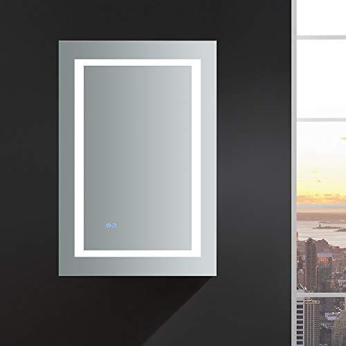 Fresca Fresca Spazio 24\" Wide x 36\" Tall Bathroom Medicine Cabinet w/LED Lighting & Defogger