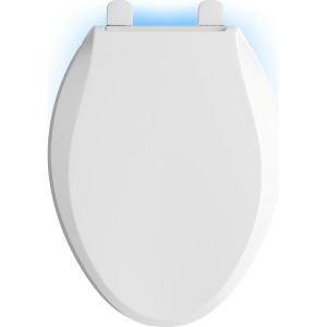 Kohler KOHLER 75796-0 Cachet Nightlight Quiet-Close with Grip-Tight Toilet Seat