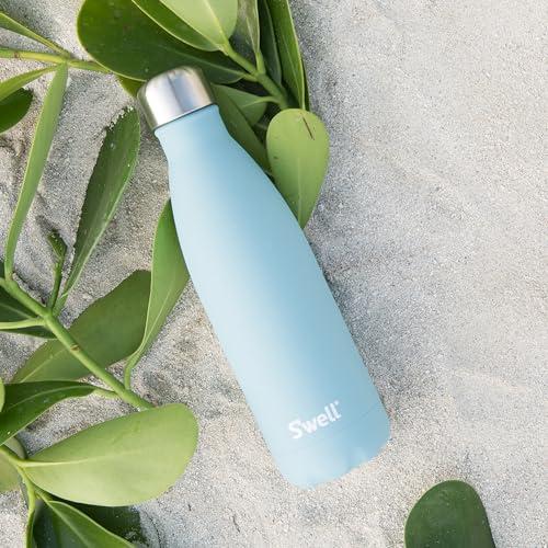 S'well S\'well Stainless Steel Water Bottle, 25oz, Aquamarine, Triple Layered Vacuum Insulated Containers Keeps Drinks Cold for 48 Hours and Hot for 24, BPA Free, Perfect for On the Go