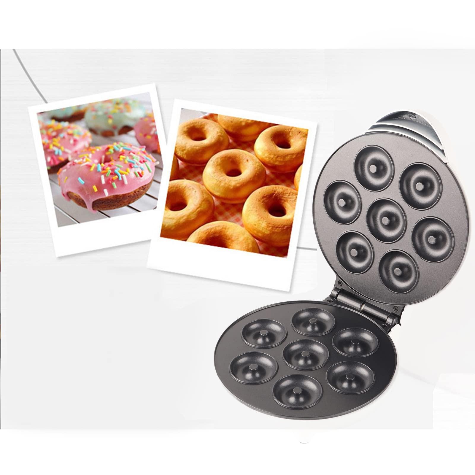 Fnppyrd Portable Donut Maker, Electric Donut Machine for Breakfast Snack Dessert