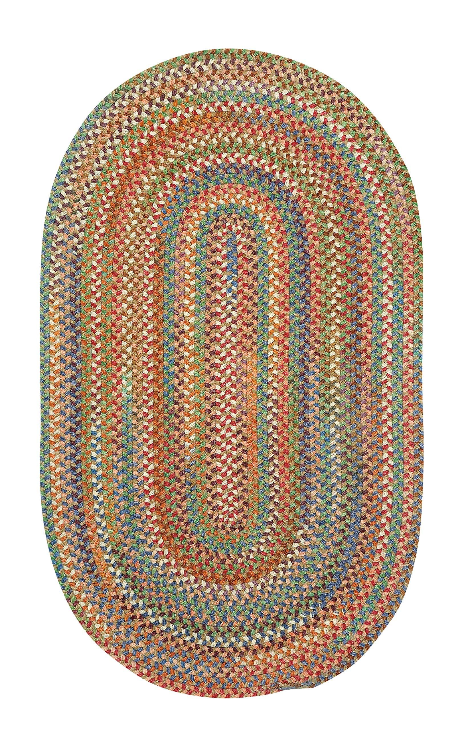 Capel Capel American Heritage Cinnamon 4' 0" X 6' 0" Oval Braided Rug
