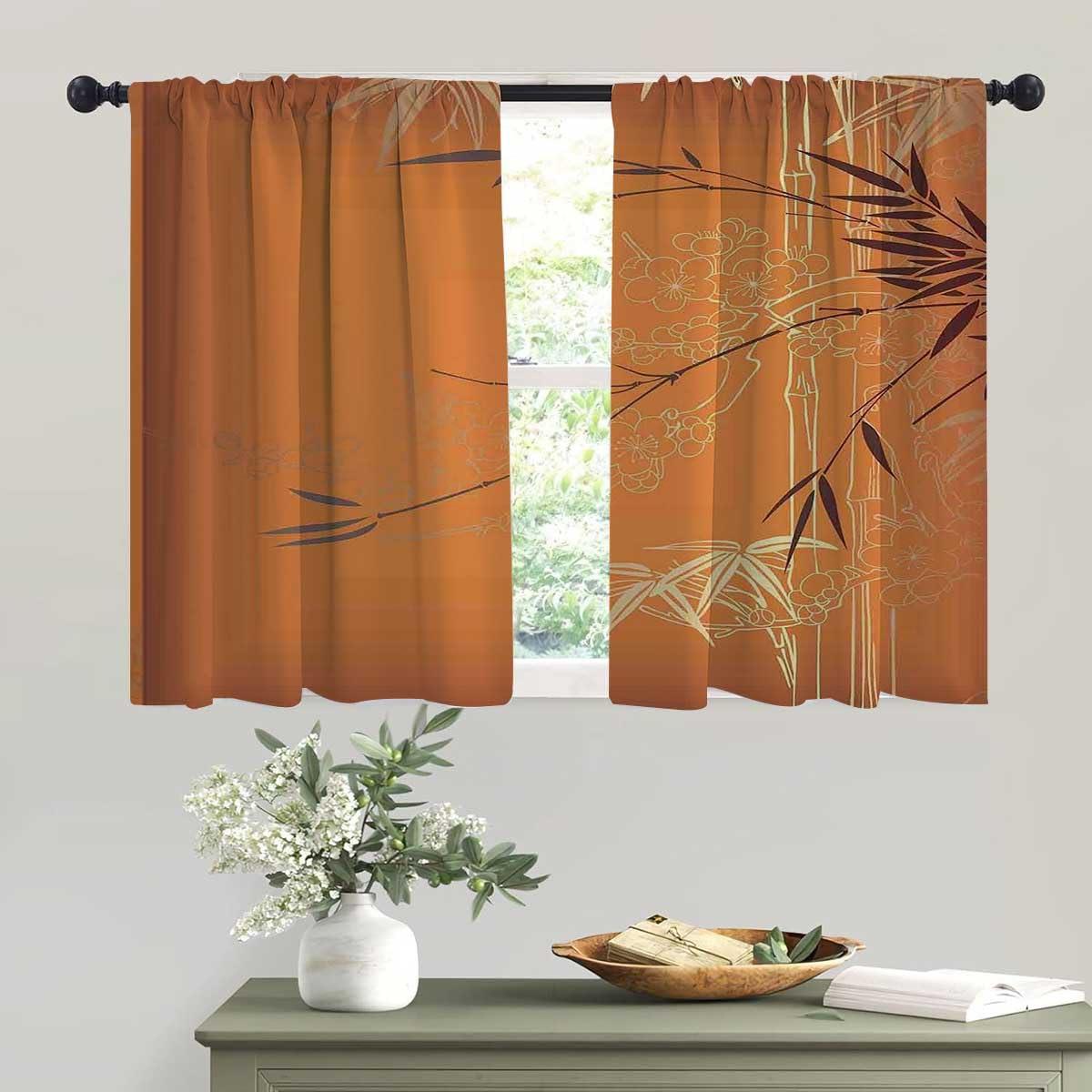 WHYATT WHYATT Bamboo Cortinas para Cocina Mini Curtain Curtains for Patio Doors 55inch Width by 55inch Length