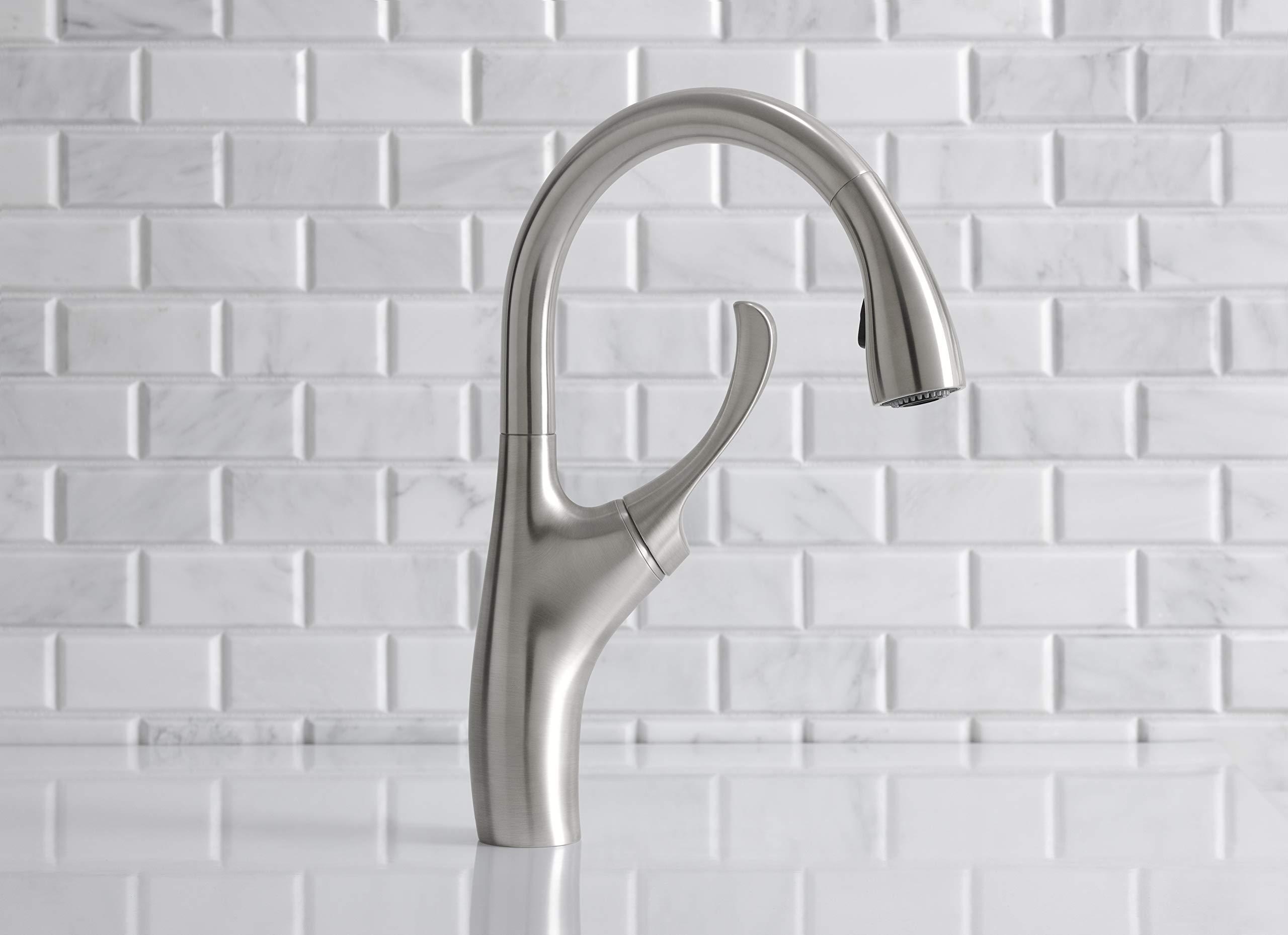 Kohler Kohler K-R72511-SD-VS Mazz Kitchen Sink Faucet, Vibrant Stainless