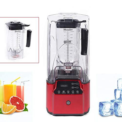 LOYALHEARTDY Commercial Blender, 2200W 2.2L Professional Touch Blender Sound-proof Safety Cover Juicer Smart Smoothie Maker Mixer
