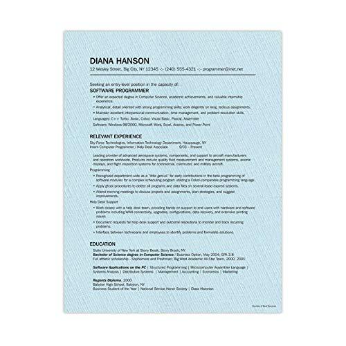 Southworth Southworth® 100% Cotton Résumé Paper, 8 1/2" x 11", 32 Lb, 100% Recycled, Blue, Pack Of 100