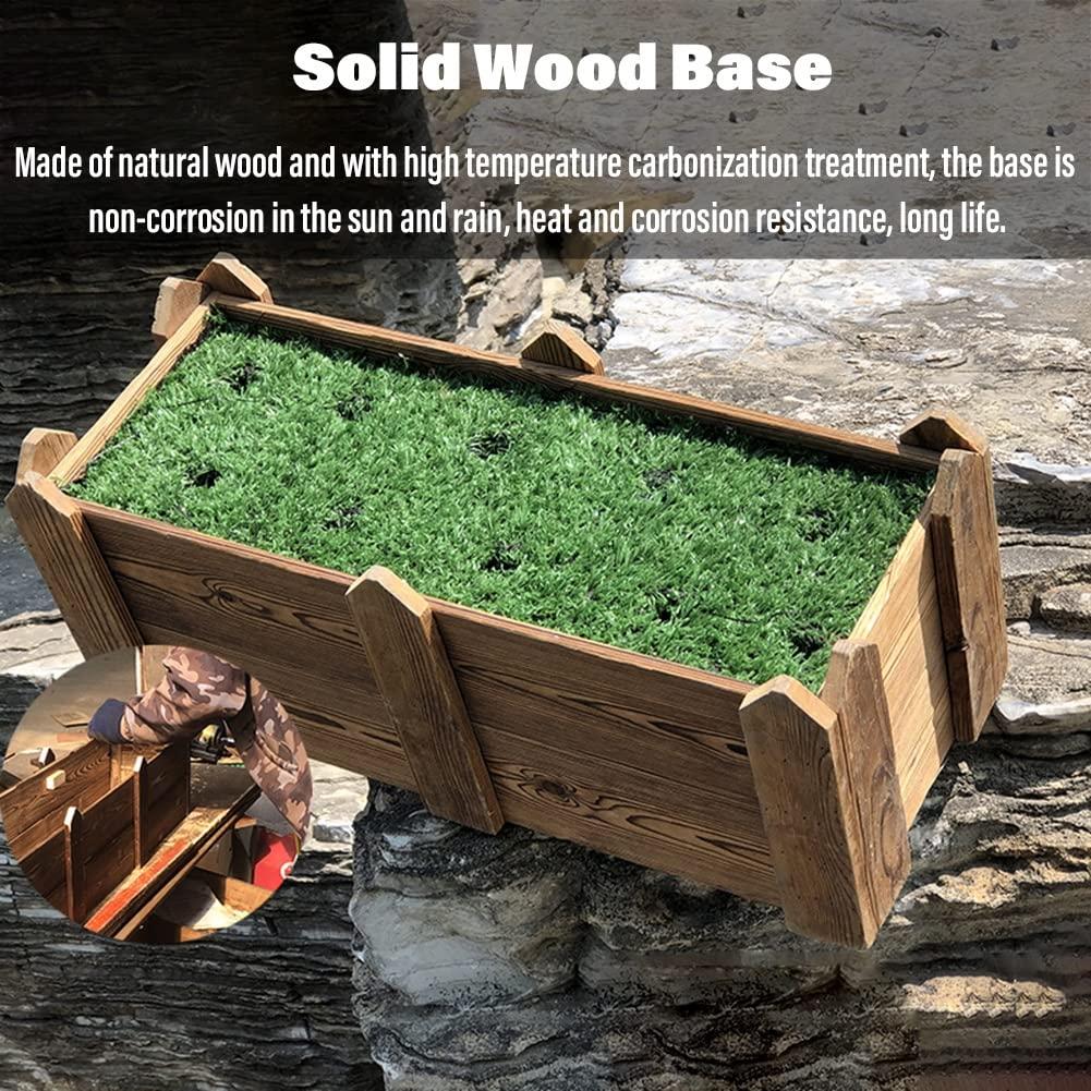 WAHHWF Outdoors Artificial Fake Bamboo Tree Faux Potted Plant with Wood Base, 3ft 4ft 5ft 6ft 6.5ft 7ft Tall Indoor Room Separator Divider DIY Decor Screen for Aquarium Restaurant Home Office ( Color : 1.8m