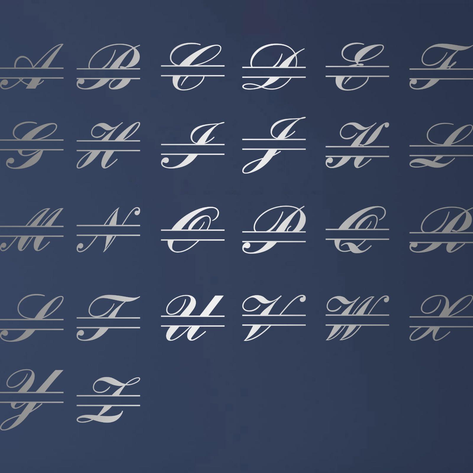 lunwall Metal Signs Customized, Personalized Name Sign, Custom Metal Signs Personalized, Metal Monogram Letters, Metal Monogram Signs for Outside, Housewarming Gift, Custom Metal Name Sign (Style 2, Z)