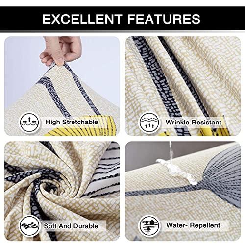 Lamberia Lamberia Printed Sofa Cover Stretch Couch Cover Sofa Slipcovers for Couches and Loveseats with Two Free Pillow Case (Beige, Loveseat)